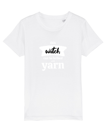 This Witch can be bribed with yarn. (alb) White