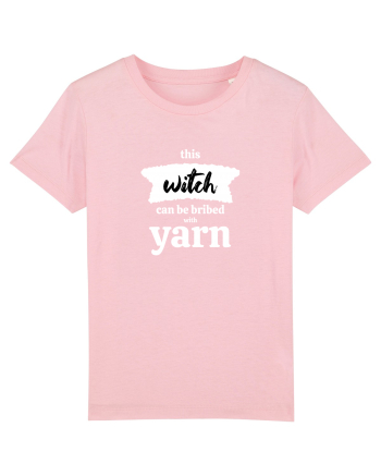 This Witch can be bribed with yarn. (alb) Cotton Pink