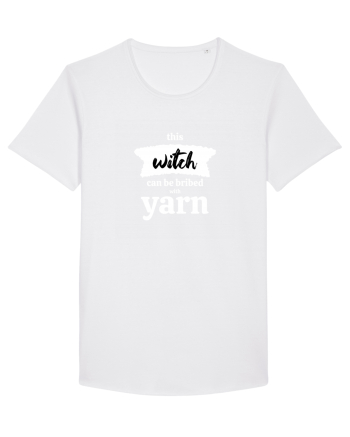 This Witch can be bribed with yarn. (alb) White