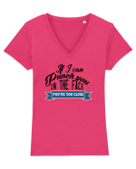 If I can punch you Tricou mânecă scurtă guler V Damă Evoker