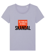 Nu-i problema de Razboi, e SKANDAL Tricou mânecă scurtă guler larg fitted Damă Expresser