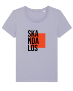 SKANDALOS V2  Tricou mânecă scurtă guler larg fitted Damă Expresser