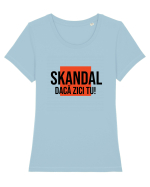 SKANDAL - daca zici tu! Tricou mânecă scurtă guler larg fitted Damă Expresser