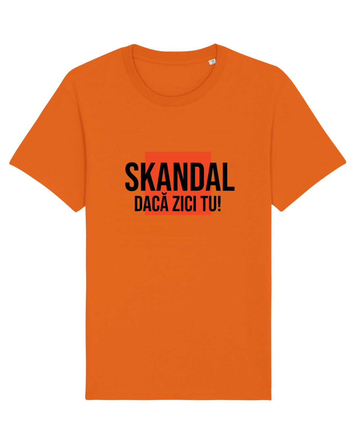 Tricou mânecă scurtă Unisex Rocker Bright Orange