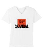 Toata Lumea e pe val - E SKANDAL Tricou mânecă scurtă guler V Bărbat Presenter