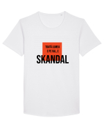 Toata Lumea e pe val - E SKANDAL Tricou mânecă scurtă guler larg Bărbat Skater