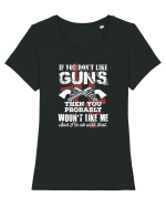 GUNS Tricou mânecă scurtă guler larg fitted Damă Expresser
