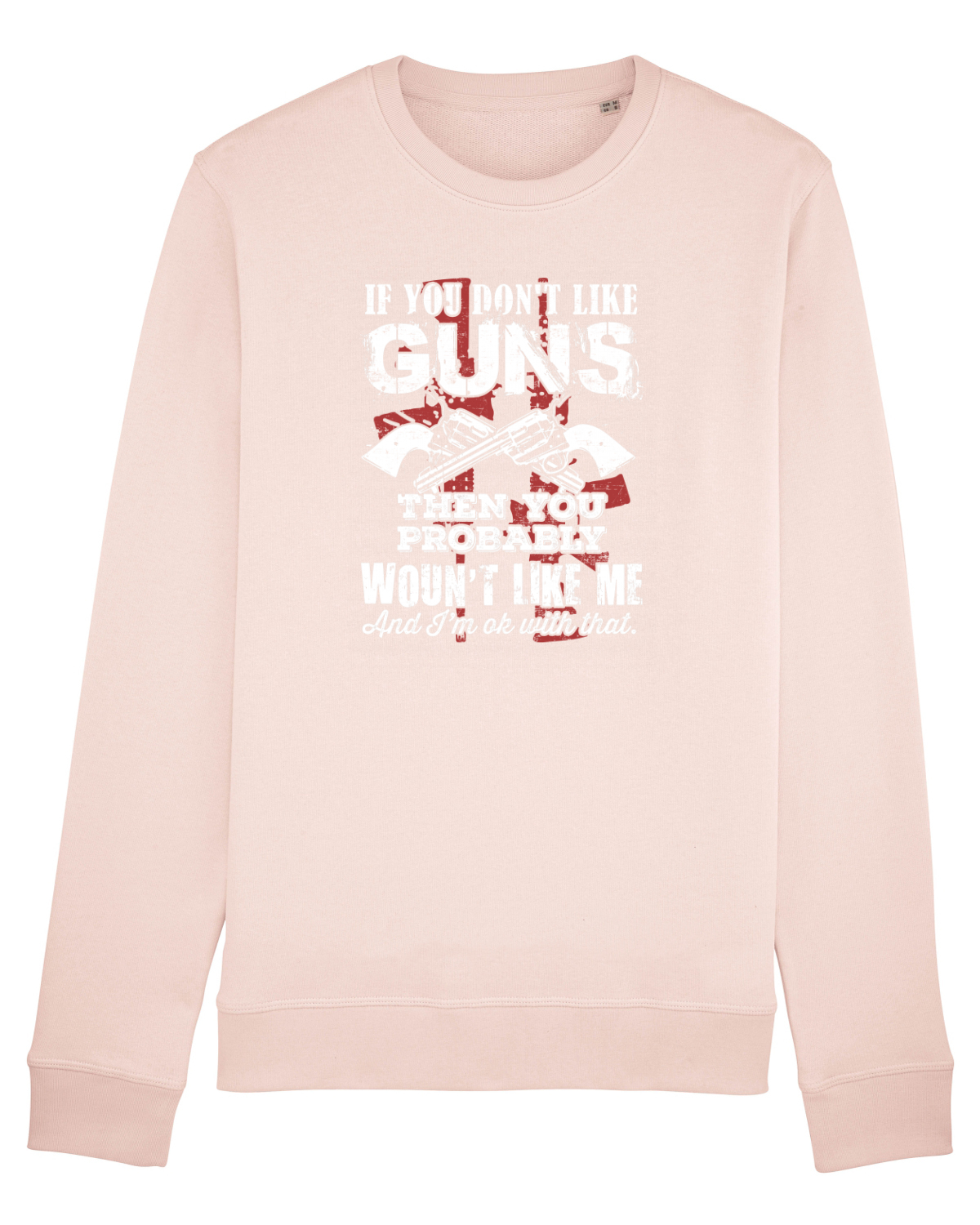 Bluză mânecă lungă Unisex Rise Candy Pink