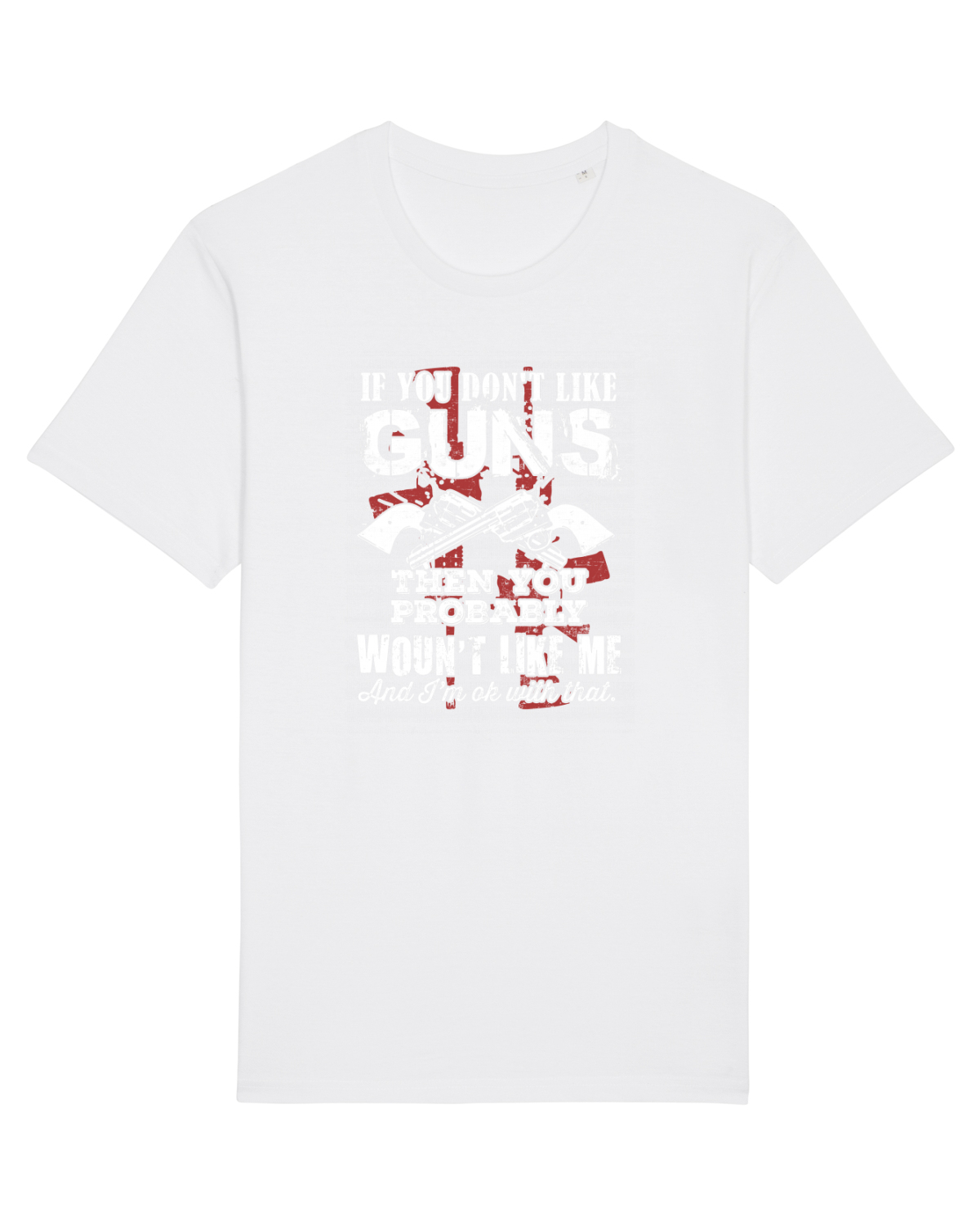 Tricou mânecă scurtă Unisex Rocker White