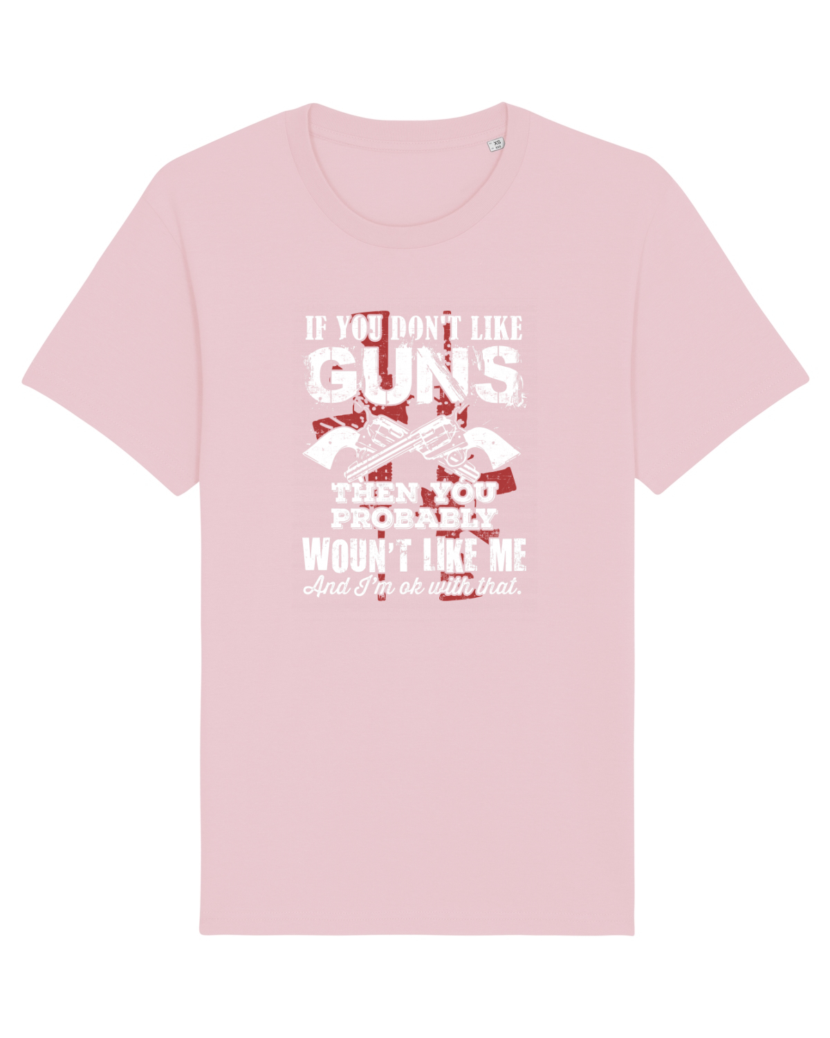 Tricou mânecă scurtă Unisex Rocker Cotton Pink