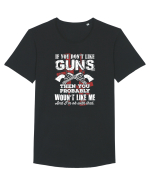 GUNS Tricou mânecă scurtă guler larg Bărbat Skater