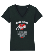 Ways to my heart Tricou mânecă scurtă guler V Damă Evoker
