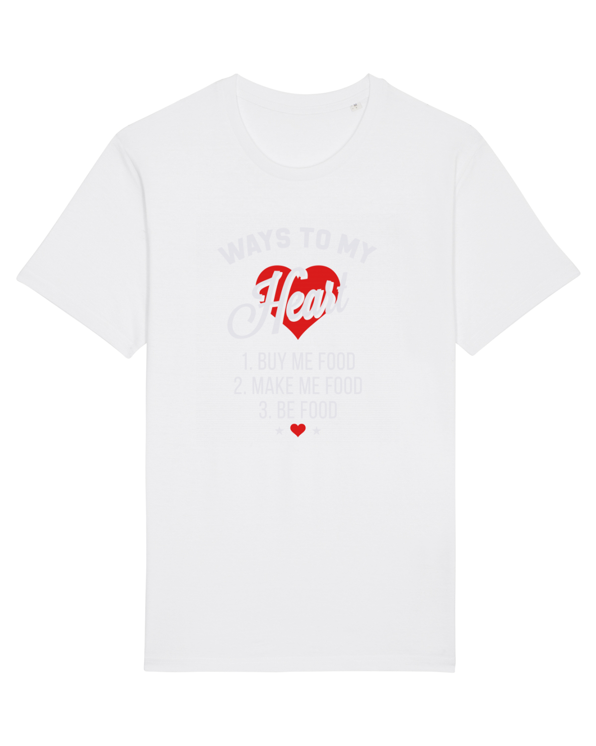 Tricou mânecă scurtă Unisex Rocker White