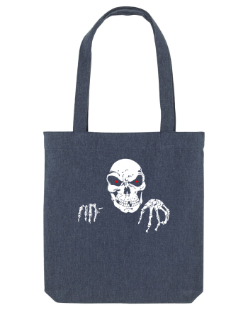 Death Skull Stay Focus Midnight Blue