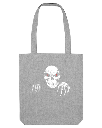 Death Skull Stay Focus Heather Grey