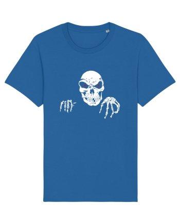 Death Skull Stay Focus Royal Blue