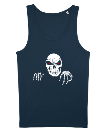Death Skull Stay Focus Navy