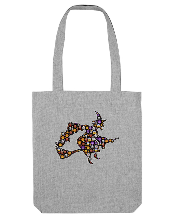 Emoji Halloween Witch Heather Grey