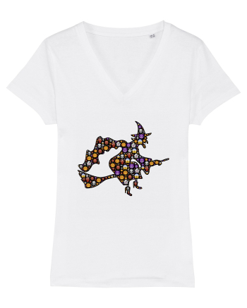 Emoji Halloween Witch White