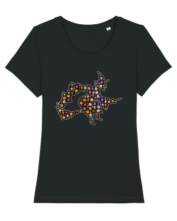 Emoji Halloween Witch Black