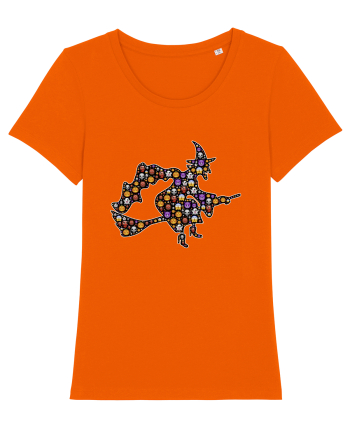 Emoji Halloween Witch Bright Orange
