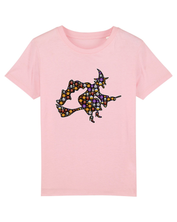 Emoji Halloween Witch Cotton Pink