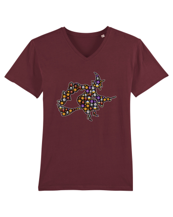 Emoji Halloween Witch Burgundy