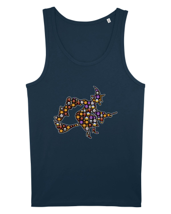 Emoji Halloween Witch Navy