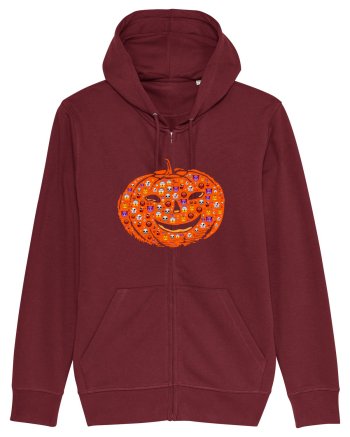Emoji Pumpkin Jack O Lantern Burgundy