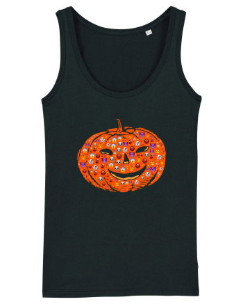 Emoji Pumpkin Jack O Lantern Black