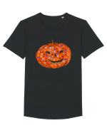 Emoji Pumpkin Jack O Lantern Tricou mânecă scurtă guler larg Bărbat Skater