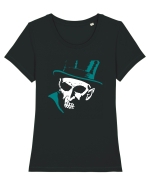 Ghost Horror Gentleman Tricou mânecă scurtă guler larg fitted Damă Expresser
