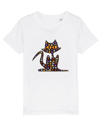 Halloween Emoji Funny Cat White