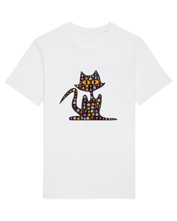 Halloween Emoji Funny Cat White
