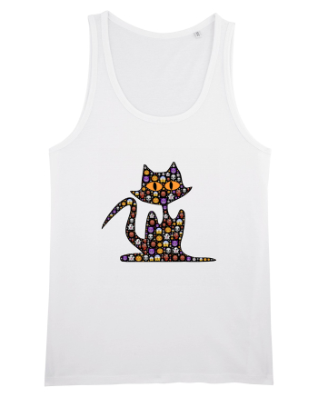 Halloween Emoji Funny Cat White