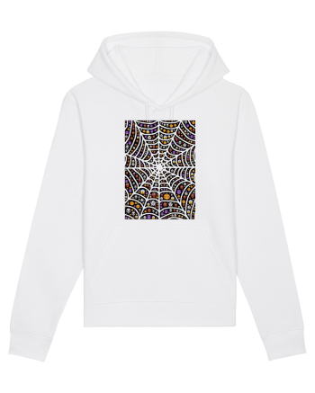 Halloween Emoji Spiderweb White
