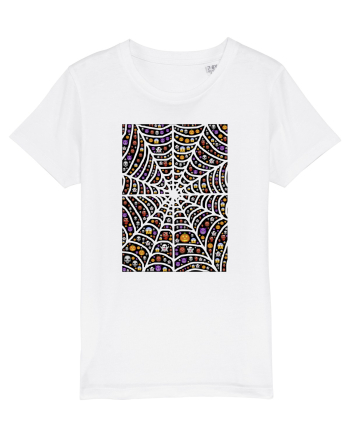 Halloween Emoji Spiderweb White