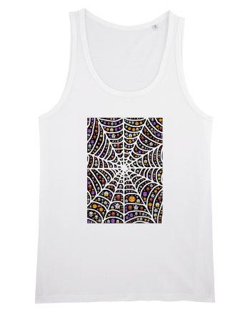 Halloween Emoji Spiderweb White