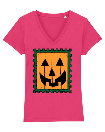Halloween Stamp Face Raspberry