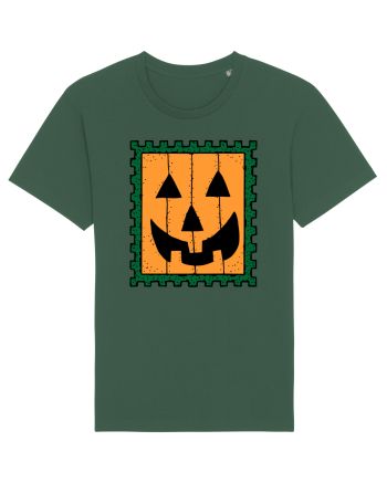 Halloween Stamp Face Bottle Green