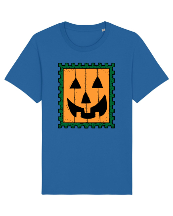 Halloween Stamp Face Royal Blue