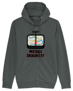 MERGI INAINTE! Hanorac cu fermoar Unisex Connector