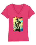 Hood Boy Tricou mânecă scurtă guler V Damă Evoker