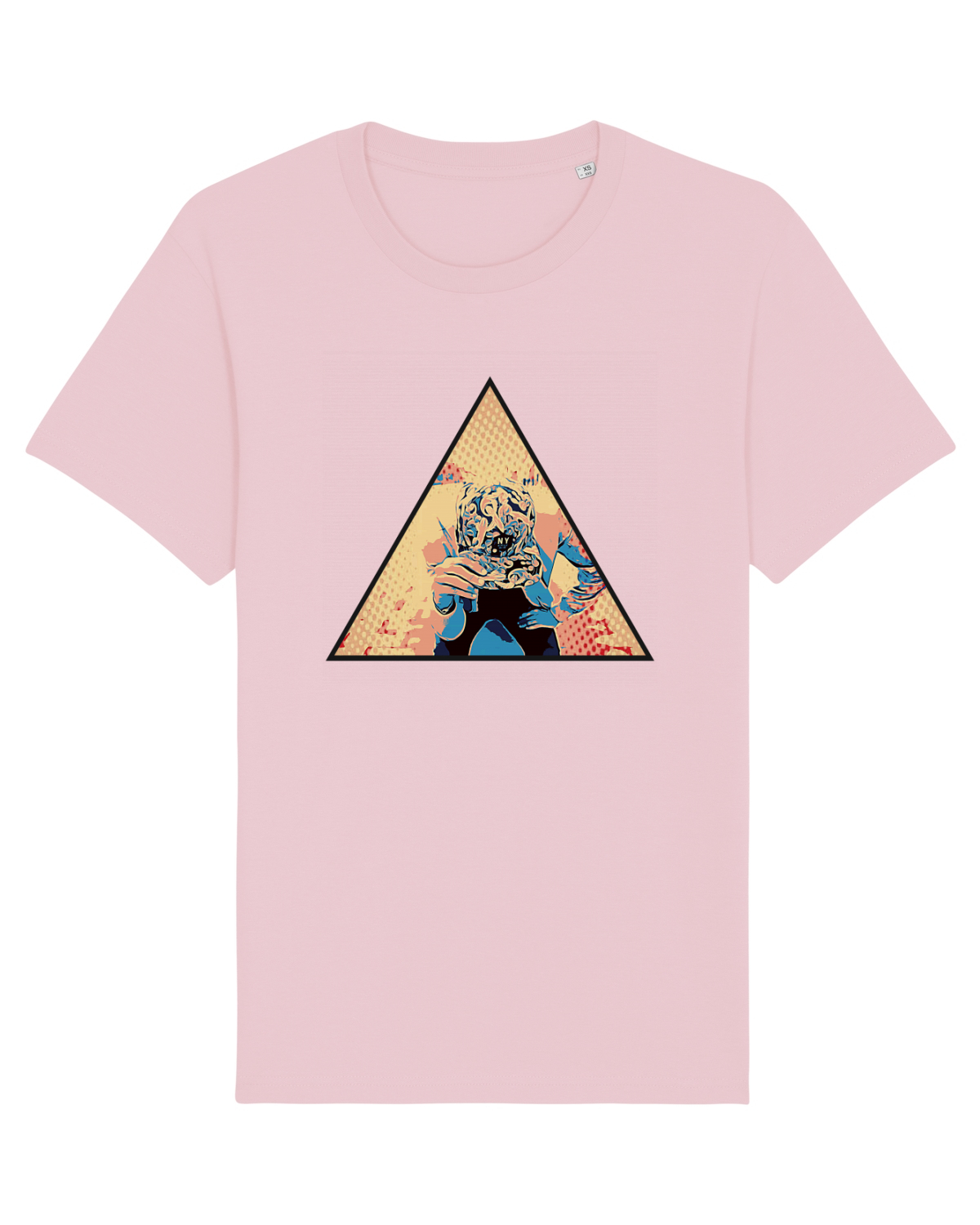 Tricou mânecă scurtă Unisex Rocker Cotton Pink