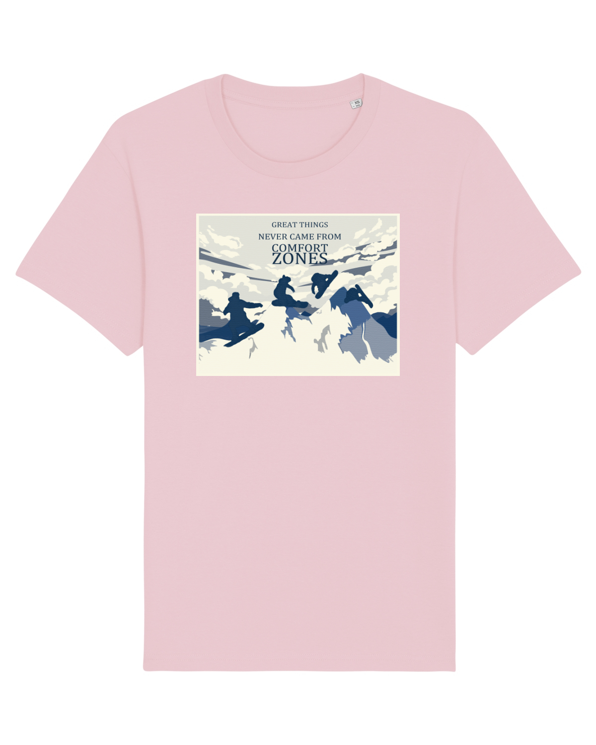 Tricou mânecă scurtă Unisex Rocker Cotton Pink