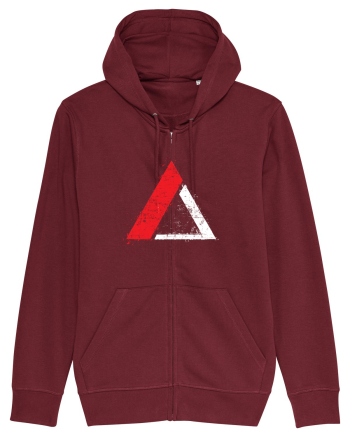 Triagle logo Burgundy