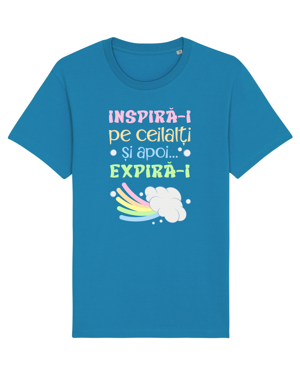 Tricou mânecă scurtă Unisex Rocker Azur