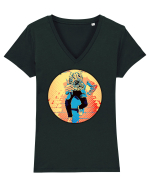 Hood Boy Tricou mânecă scurtă guler V Damă Evoker