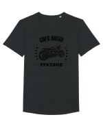 Motociclisti Cafe Racer Tricou mânecă scurtă guler larg Bărbat Skater