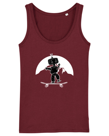 Robot Skater Burgundy